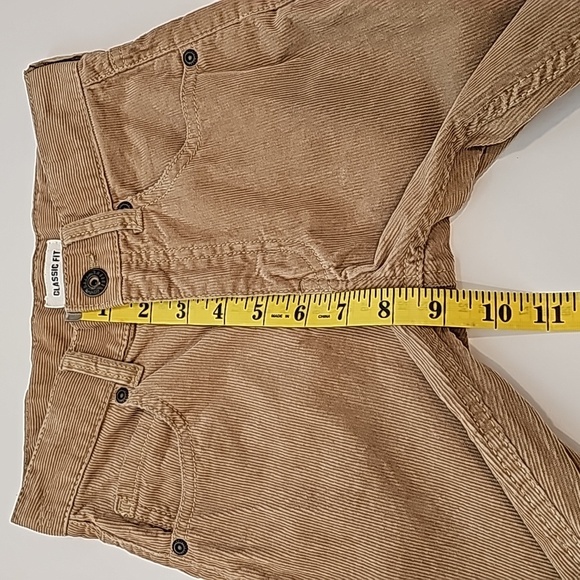 Gymboree Corduroy Pants Classic Fit Snap Button Adjustable Waist Tan‎ 10 Slim - Picture 11 of 12